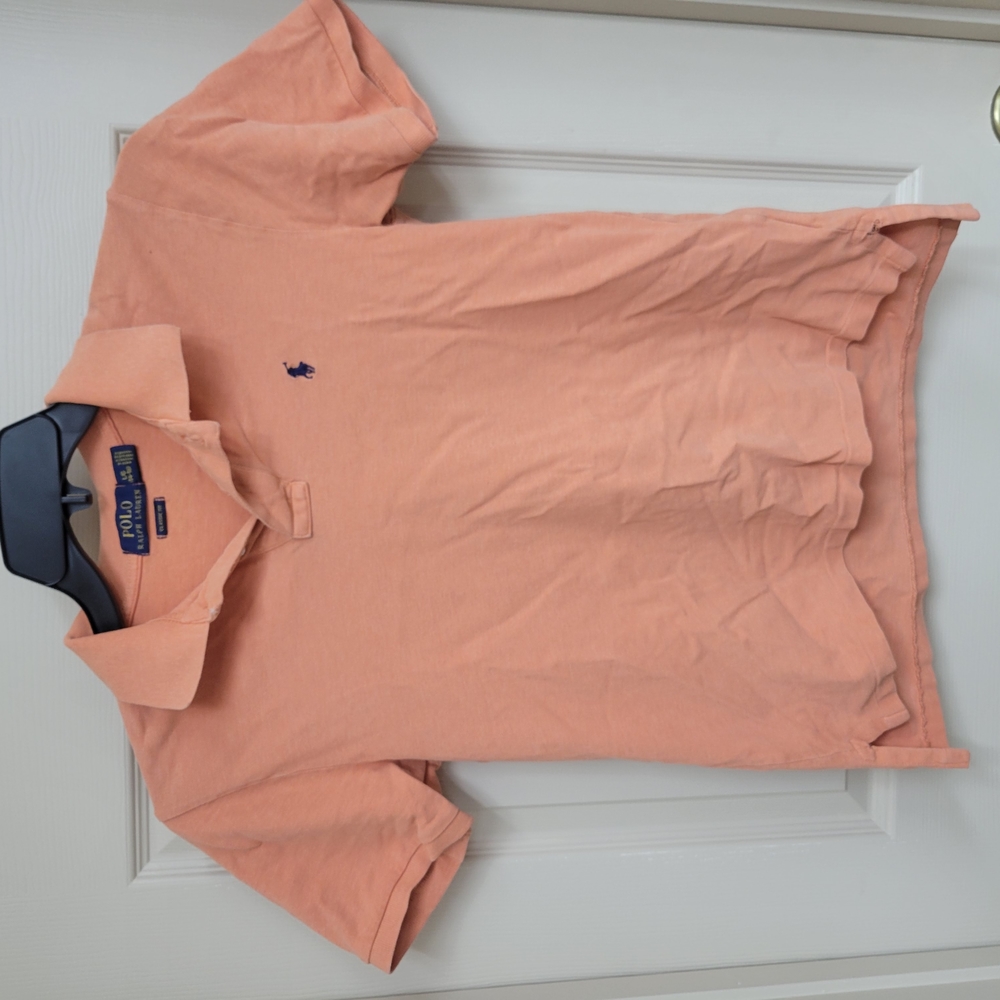 Ralph Lauren Orange Polo Shirt Classic Design